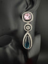 Premium cubic zirconia Crystal Long Drop Swarovski inspired designer Dangle Earrings/Indian earring/Bridal, Bridesmaid Gift
