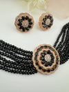 Hydro beads, CZ, Stones Choker necklace set, Indian Bridal Jewelry, chic set