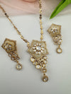Kundan, CZ, MOP Pendant Necklace Set with Earrings, Everyday Wear Jewelry