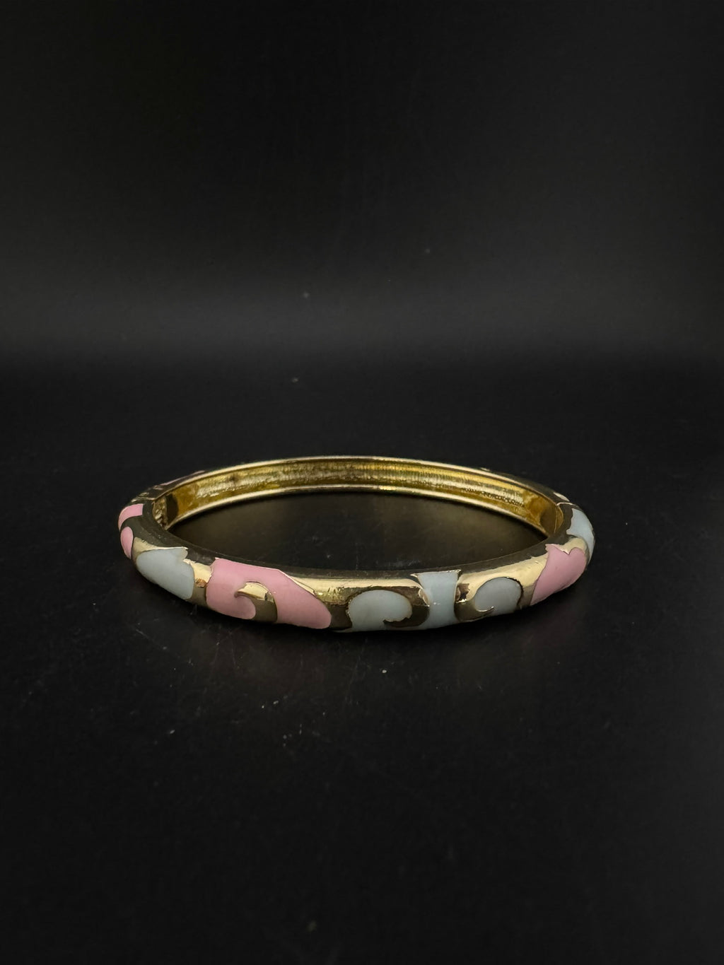 Openable Sleek Cuff Bracelet in Enamel and gold polish is Designer inspired sleek bangle/Indian Bracelet/Everyday Bracelet/Fits upto 2.6"