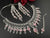 Pink Premium Designer Necklace set with Swarovski crystals, Cubic Zirconia, Bridal Wear Necklace