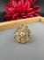 Premium Quality Ring Moissanite Kundan, CZ is Tyaani inspired Adjustable Finger Ring