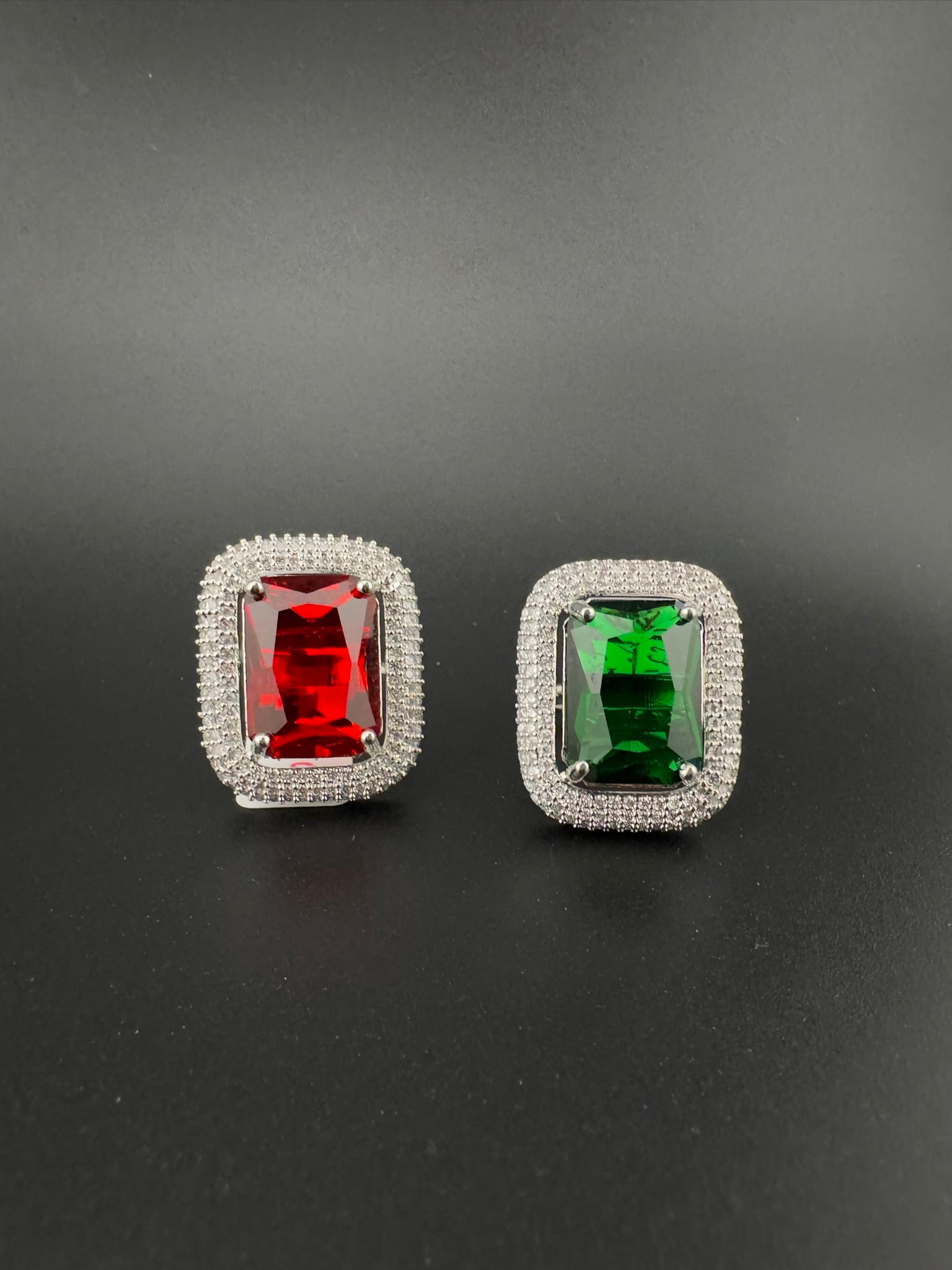 Premium Quality Adjustable Rectangle Ring, Crystals, CZ unique design