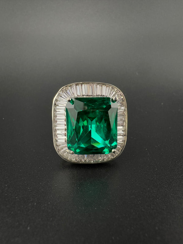 Premium Quality Adjustable Square Ring, Crystals, CZ unique design