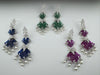 Premium 3D Nano Setting Cubic Zirconia with Pearls is designer Inspired Statement Drop Dangle Long earring