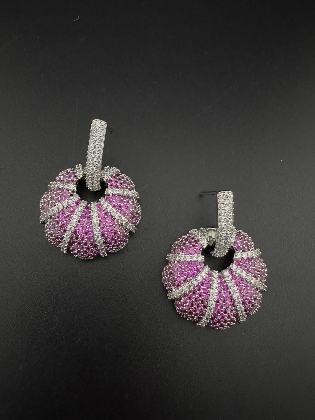 Premium Nano Setting Cubic Zirconia is Victorian designer Inspired Statement Drop Dangle earring