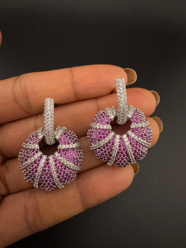 Premium Nano Setting Cubic Zirconia is Victorian designer Inspired Statement Drop Dangle earring