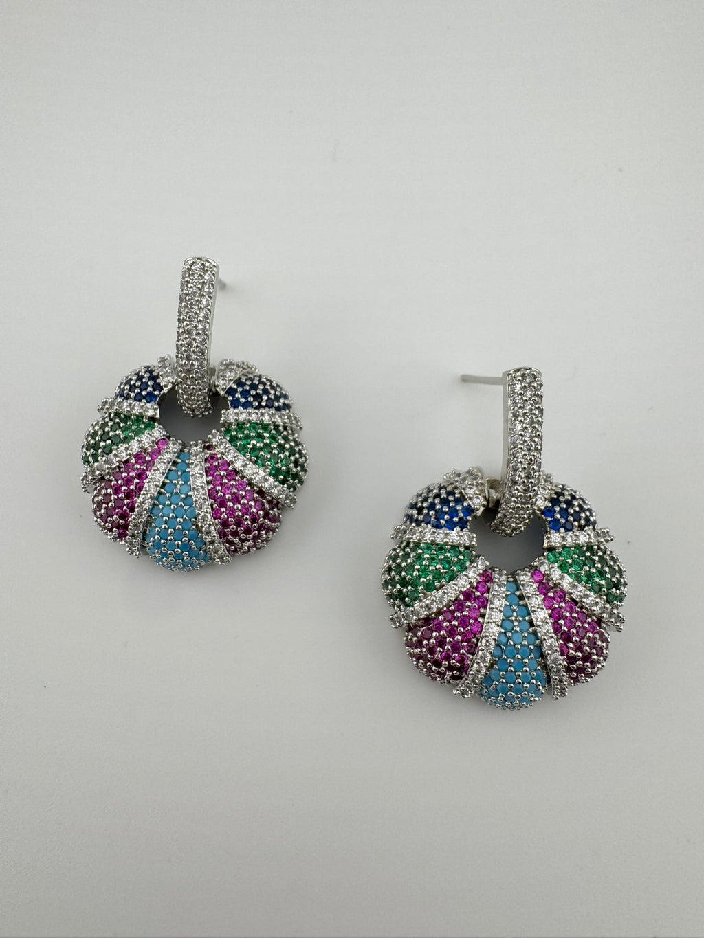 Premium Nano Setting Cubic Zirconia is Victorian designer Inspired Statement Drop Dangle earring