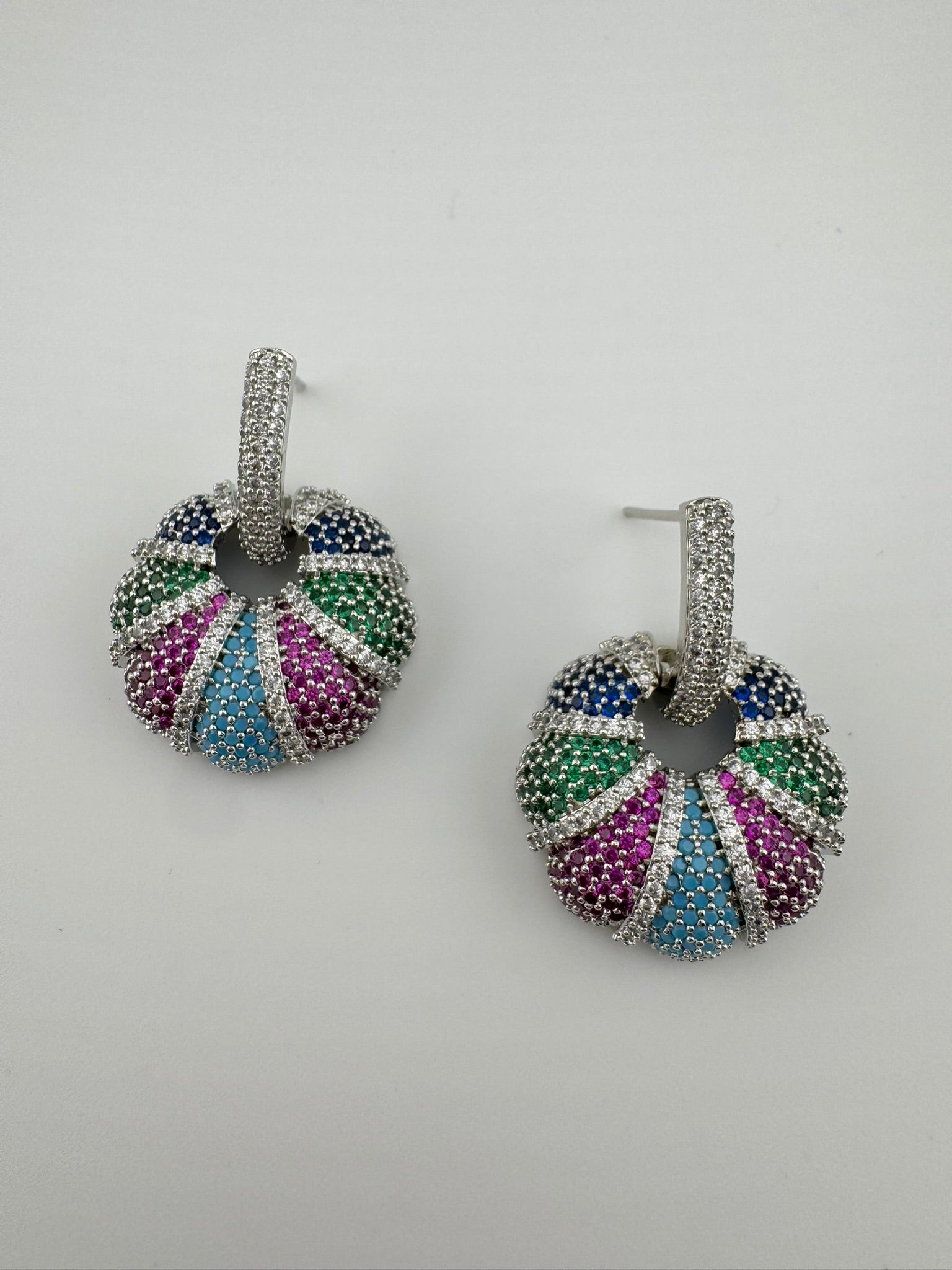 Premium Nano Setting Cubic Zirconia is Victorian designer Inspired Statement Drop Dangle earring