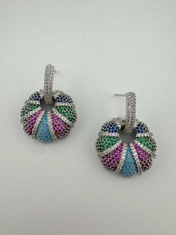 Premium Nano Setting Cubic Zirconia is Victorian designer Inspired Statement Drop Dangle earring