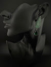 Premium Victorian Cubic Zirconia in Nano Setting long earrings, with stones