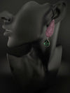 Premium Victorian Cubic Zirconia in Nano Setting long earrings, with stones