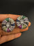 Premium Nano Setting, Cubic Zirconia Oversized stud with Crystals designer Inspired Statement earrings