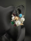 Premium Bow Cubic Zirconia and Swarovski Crystal stone in gold color Studs earrings