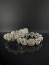 Gold and Silver Cubic Zirconia bangle is Designer inspired bangles set of 2/Indian Kada set