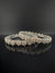 Silver Crystal and Cubic Zirconia bangle is Designer inspired bangles set of 2/Indian Kada set