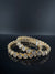 Gold Polki and Cubic Zirconia bangle is Designer inspired bangles set of 2