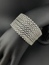 Gold and Silver Cubic Zirconia bangle is Designer inspired bangles set of 12/Indian Kada set