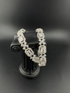 Silver Crystal and Cubic Zirconia bangle is Designer inspired bangles set of 2/Indian Kada set