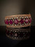 Single Victorian Openable Designer bracelet with crystal stones, Cubic Zirconia in unique Nano setting/single bangle/Fits size upto 2.6"