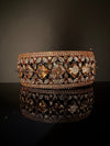 Single Victorian Openable Designer bracelet with crystal stones, Cubic Zirconia in unique Nano setting/single bangle/Fits size upto 2.6"
