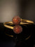 Openable Gold Stone and Cubic Zirconia Bracelet Designer inspired Bracelet bangle