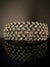 Openable Broad Stone and Cubic Zirconia Bracelet Designer inspired Bracelet bangle Fits upto 2.6" wrist size