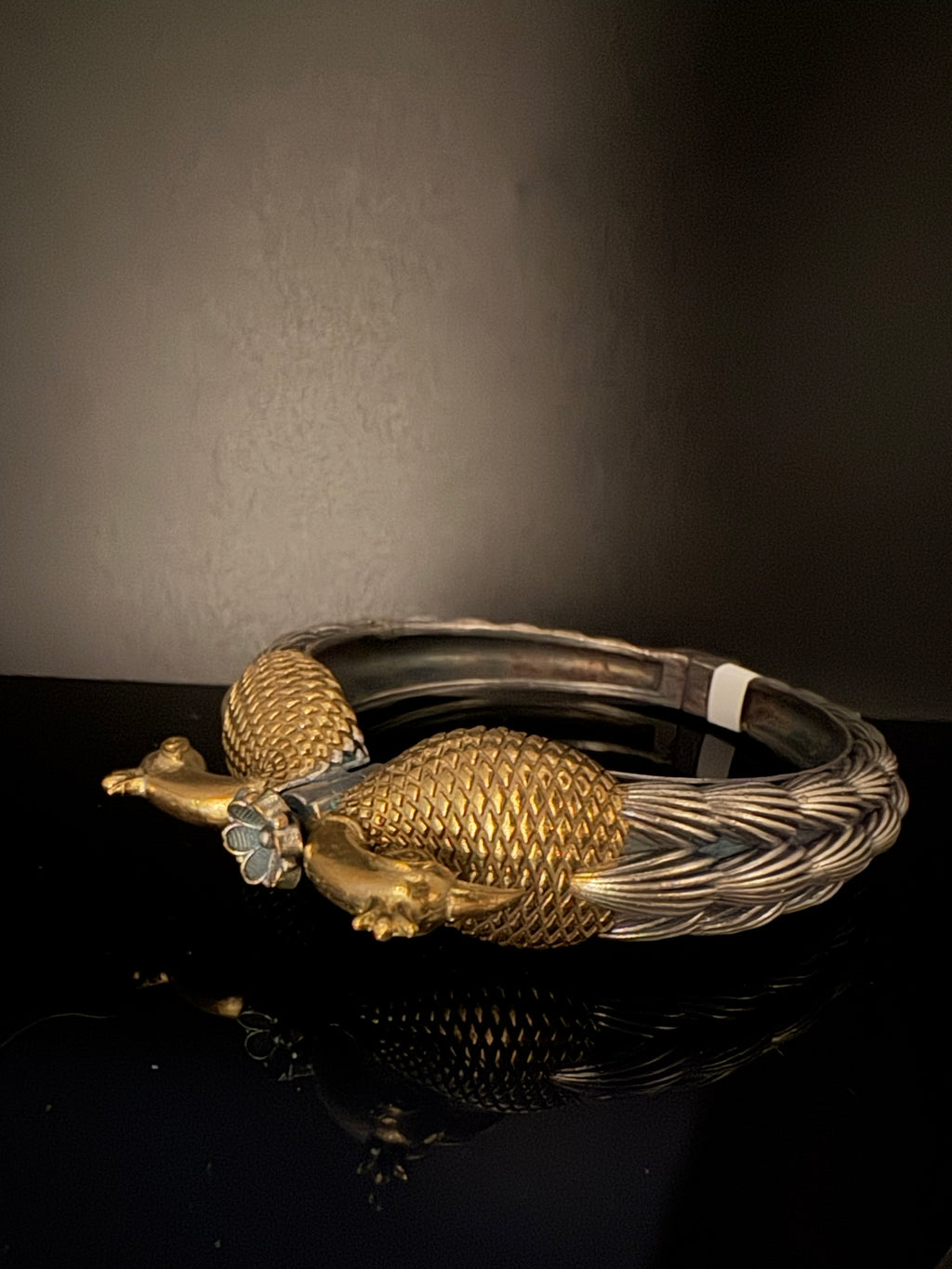 Openable Oxidized German Silver Peacock Designer Single bangle/Unique Bangle/Indian Jewelry