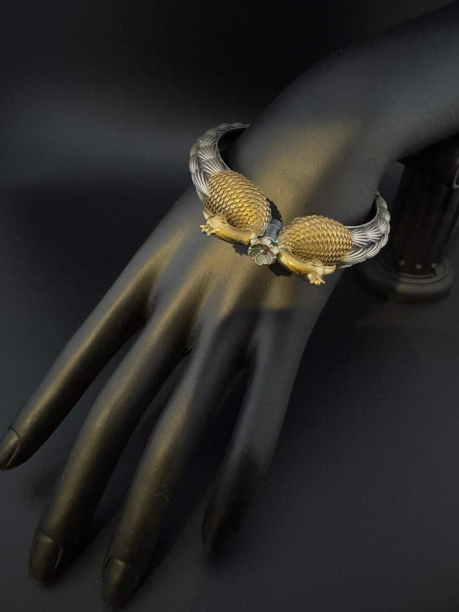 Openable Oxidized German Silver Peacock Designer Single bangle/Unique Bangle/Indian Jewelry