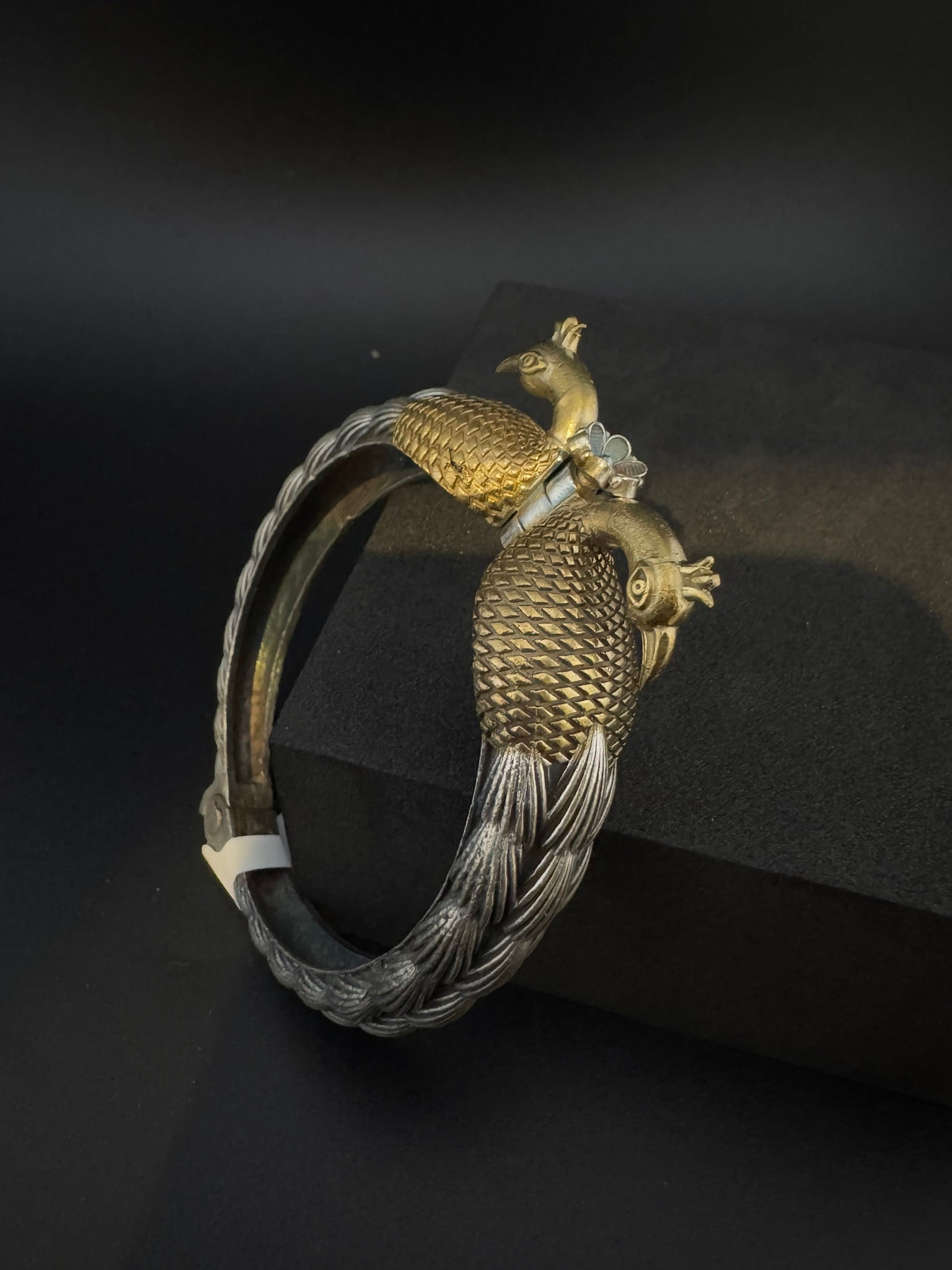 Openable Oxidized German Silver Peacock Designer Single bangle/Unique Bangle/Indian Jewelry