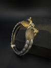 Openable Oxidized German Silver Peacock Designer Single bangle/Unique Bangle/Indian Jewelry