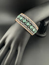 Single Victorian Openable Designer bracelet with crystal stones, Cubic Zirconia in unique Nano setting/single bangle/Fits size upto 2.6"