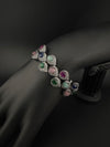 Openable Stone and Cubic Zirconia Bracelet Designer inspired Bracelet bangle Fits upto 2.6" wrist size
