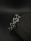 Openable Stone and Cubic Zirconia Bracelet Designer inspired Bracelet bangle Fits upto 2.6" wrist size
