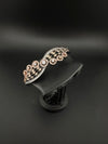 Rose Gold Openable Designer bracelet with crystal stones, Cubic Zirconia in unique Nano setting