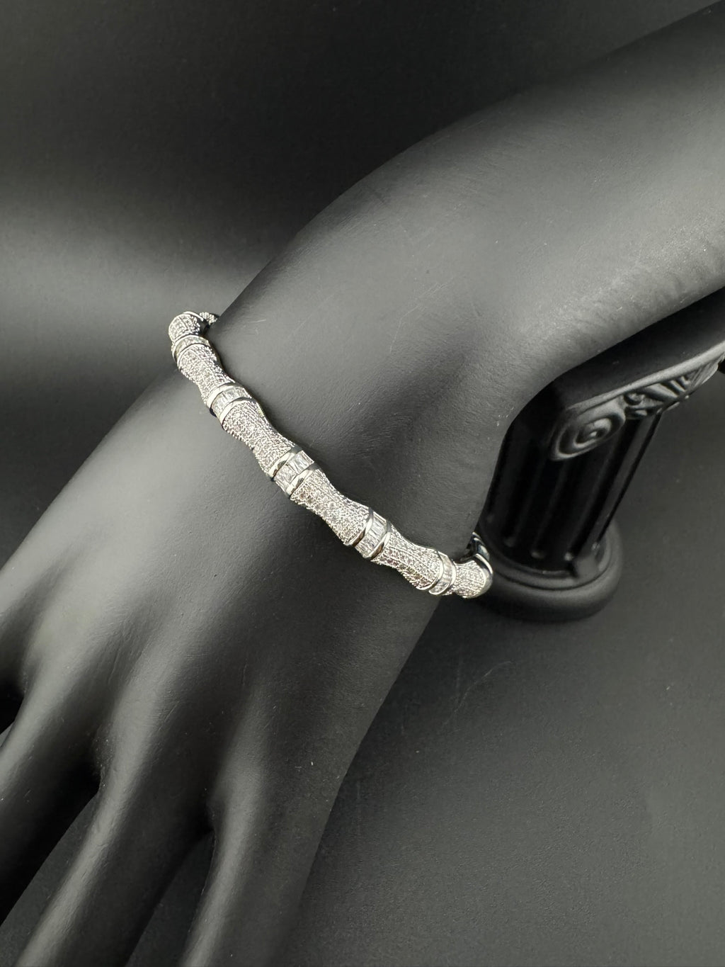 High Quality Gold Polish, Cubic Zirconia and stones Designer bracelet/Statement Bracelet/Indian Jewelry/Openable bangle/Fits upto 2.6" size