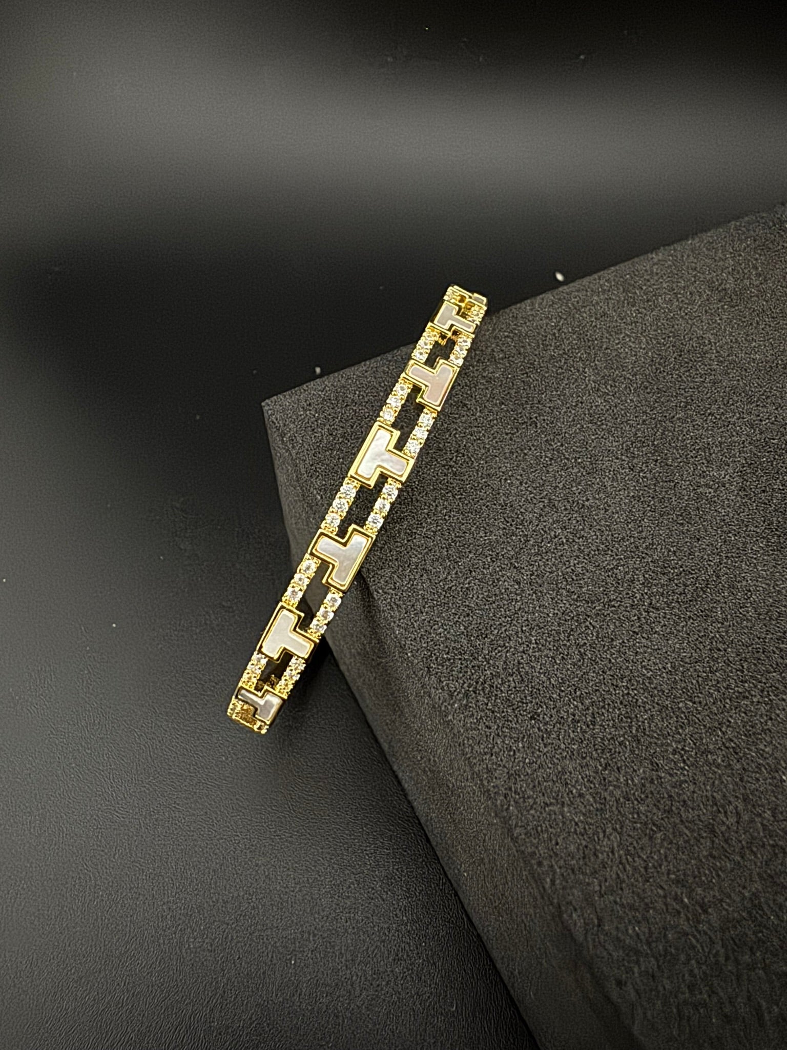 High Quality Gold Polish, Cubic Zirconia and stones Designer bracelet/Statement Bracelet/Indian Jewelry/Openable bangle/Fits upto 2.6" size