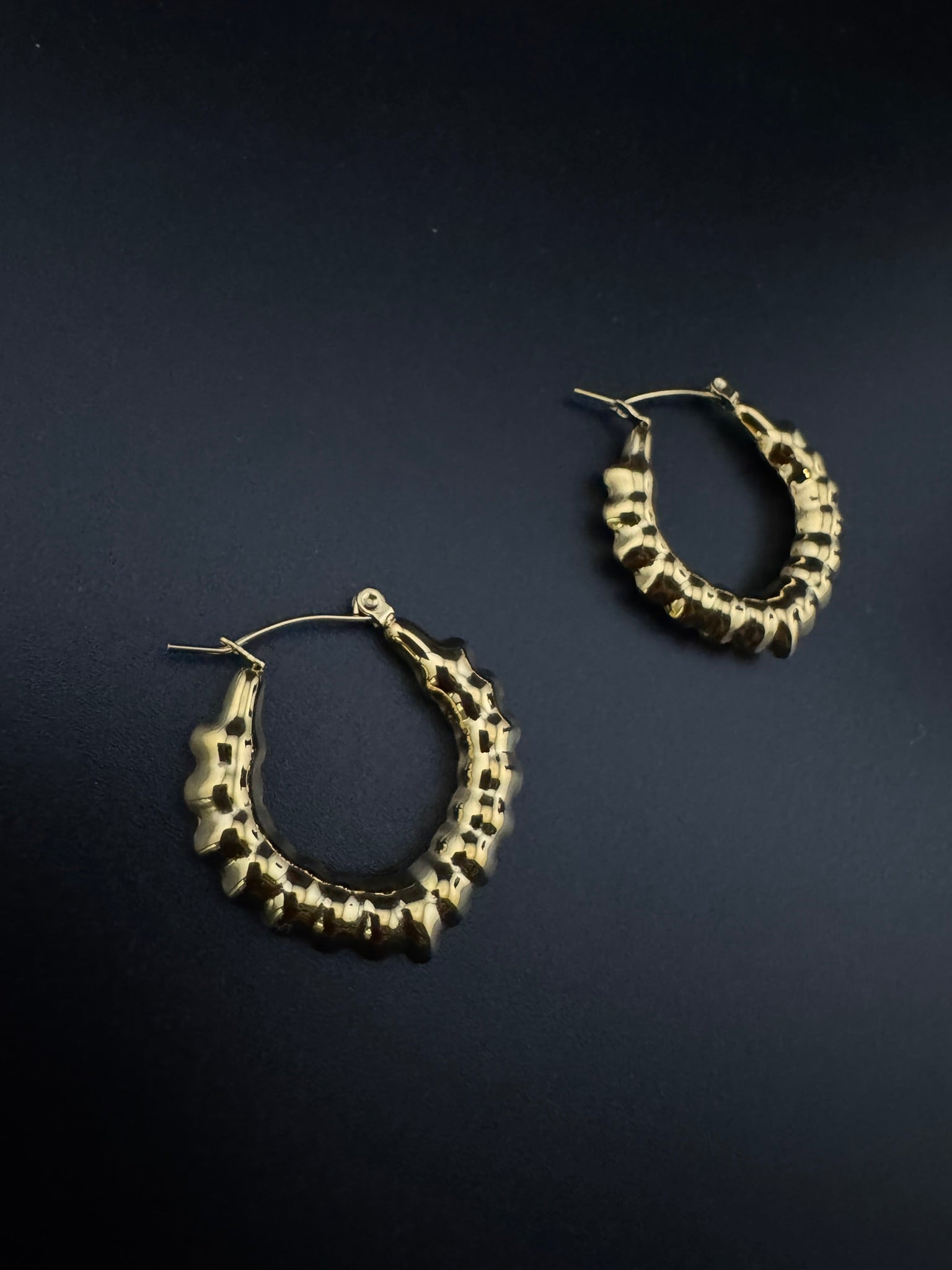 Anti-Tarnish Water resistant Gold Hoop earrings in drop design/Everyday earrings/Light weight everyday jewelry/office wear/daily wear hoops