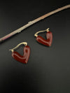 Anti-Tarnish Water resistant Gold Hoop earrings in drop design/Everyday earrings/Light weight everyday jewelry/office wear/daily wear hoops