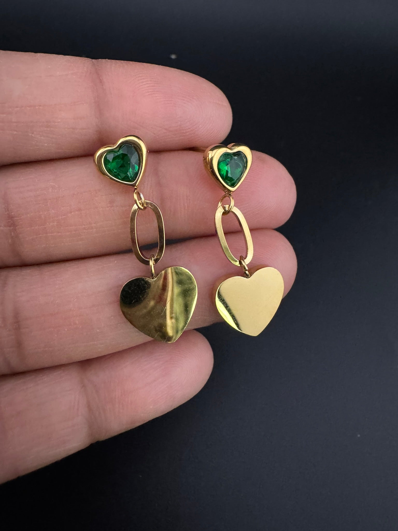 Anti-Tarnish Water resistant Gold Hoop earrings in drop design/Everyday earrings/Light weight everyday jewelry/office wear/daily wear hoops