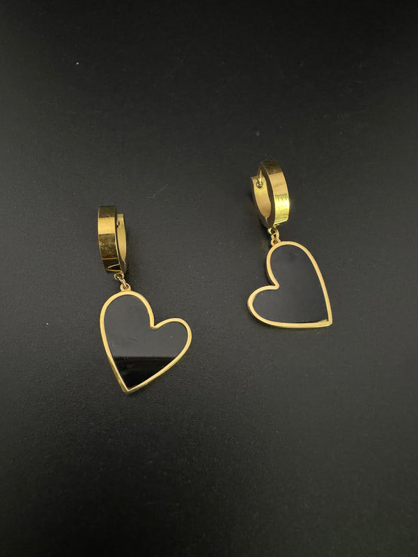 Anti-Tarnish Water resistant Gold Hoop earrings in drop design/Everyday earrings/Light weight everyday jewelry/office wear/daily wear hoops