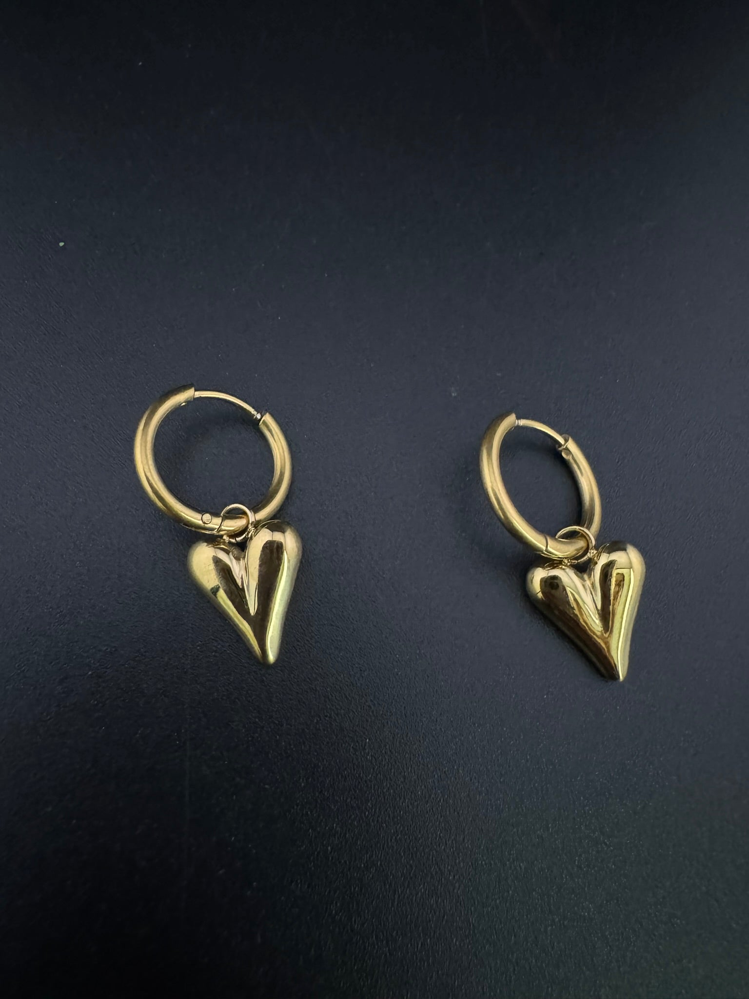 Anti-Tarnish Water resistant Gold Hoop earrings in drop design/Everyday earrings/Light weight everyday jewelry/office wear/daily wear hoops