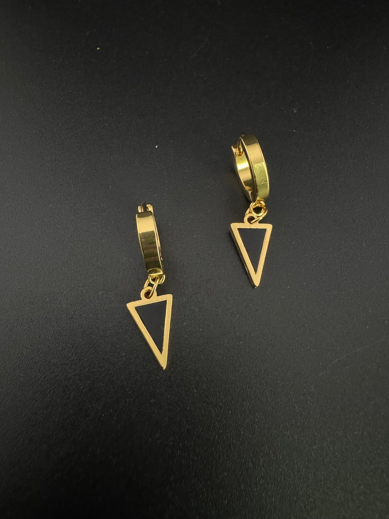 Anti-Tarnish Water resistant Gold Hoop earrings in drop design/Everyday earrings/Light weight everyday jewelry/office wear/daily kids jewelry