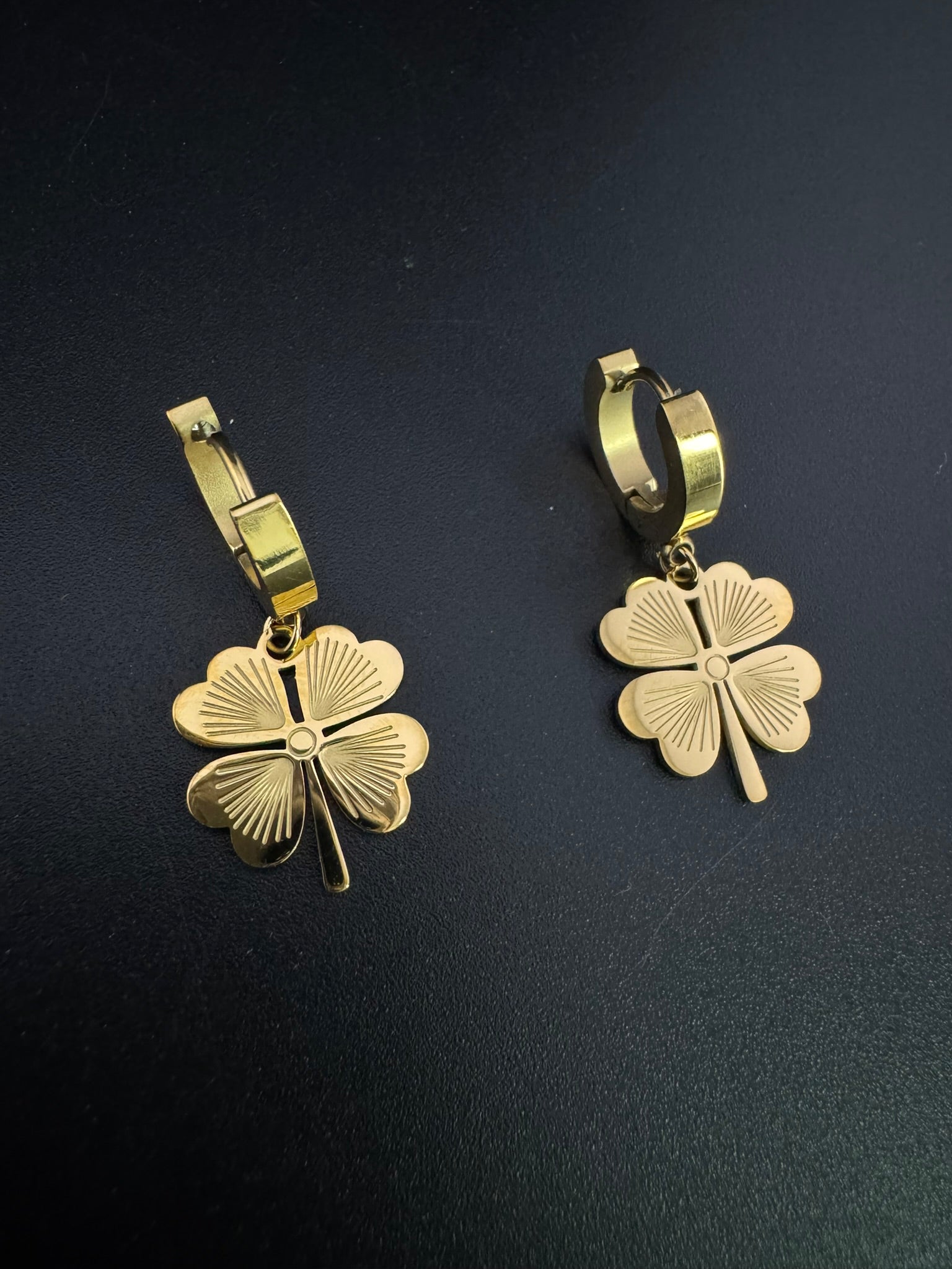 Anti-Tarnish Water resistant Gold Hoop earrings in drop design/Everyday earrings/Light weight everyday jewelry/office wear/daily kids jewelry