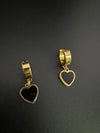 Anti-Tarnish Water resistant Gold Hoop earrings in drop design/Everyday earrings/Light weight everyday jewelry/office wear/daily kids jewelry