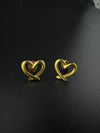 Anti-Tarnish Water resistant Gold Hoop earrings in drop design/Everyday earrings/Light weight everyday jewelry/office wear/daily kids jewelry