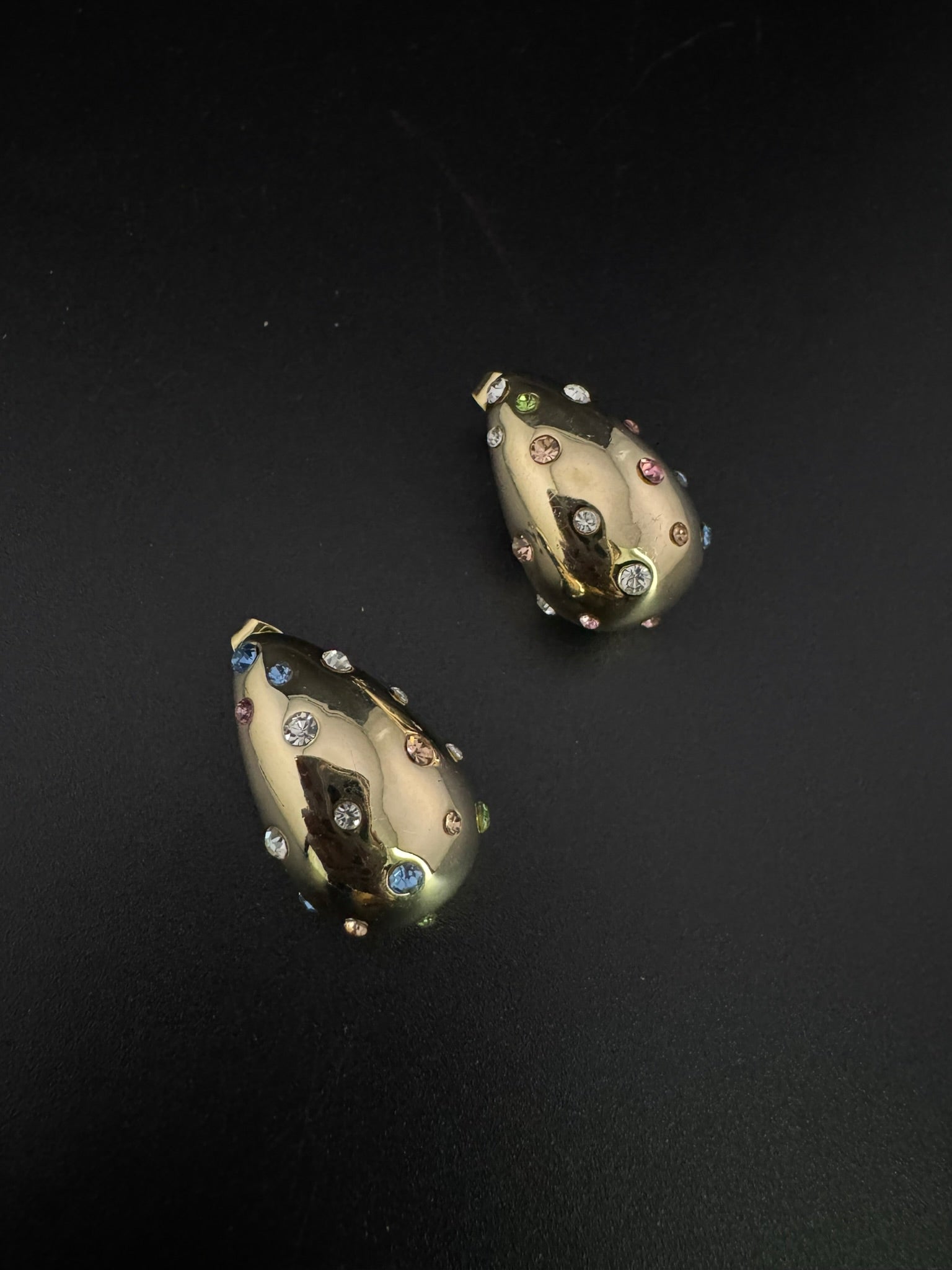 Anti-Tarnish Water resistant Gold Hoop earrings in drop design/Everyday earrings/Light weight everyday jewelry/office wear/daily kids jewelry