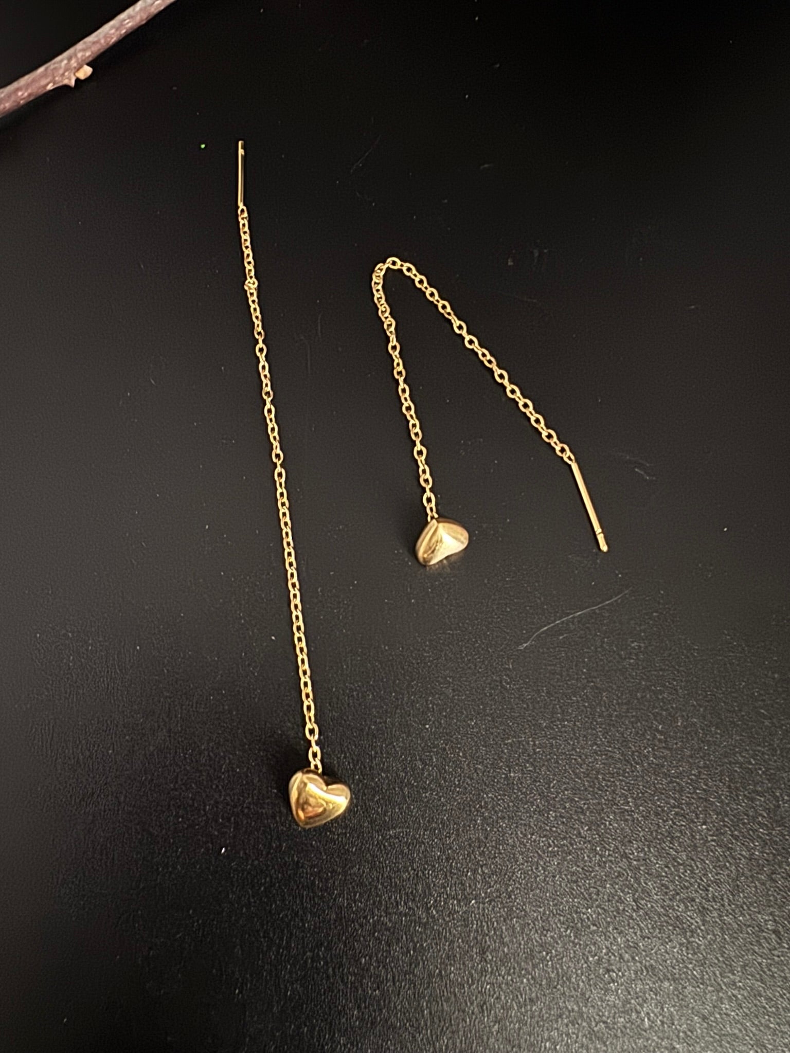 Anti-Tarnish Water resistant Gold Hoop earrings in drop design/Everyday earrings/Light weight everyday jewelry/office wear/daily kids jewelry