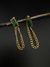 Anti-Tarnish Water resistant Gold Hoop earrings in drop design/Everyday earrings/Light weight everyday jewelry/office wear/daily kids jewelry
