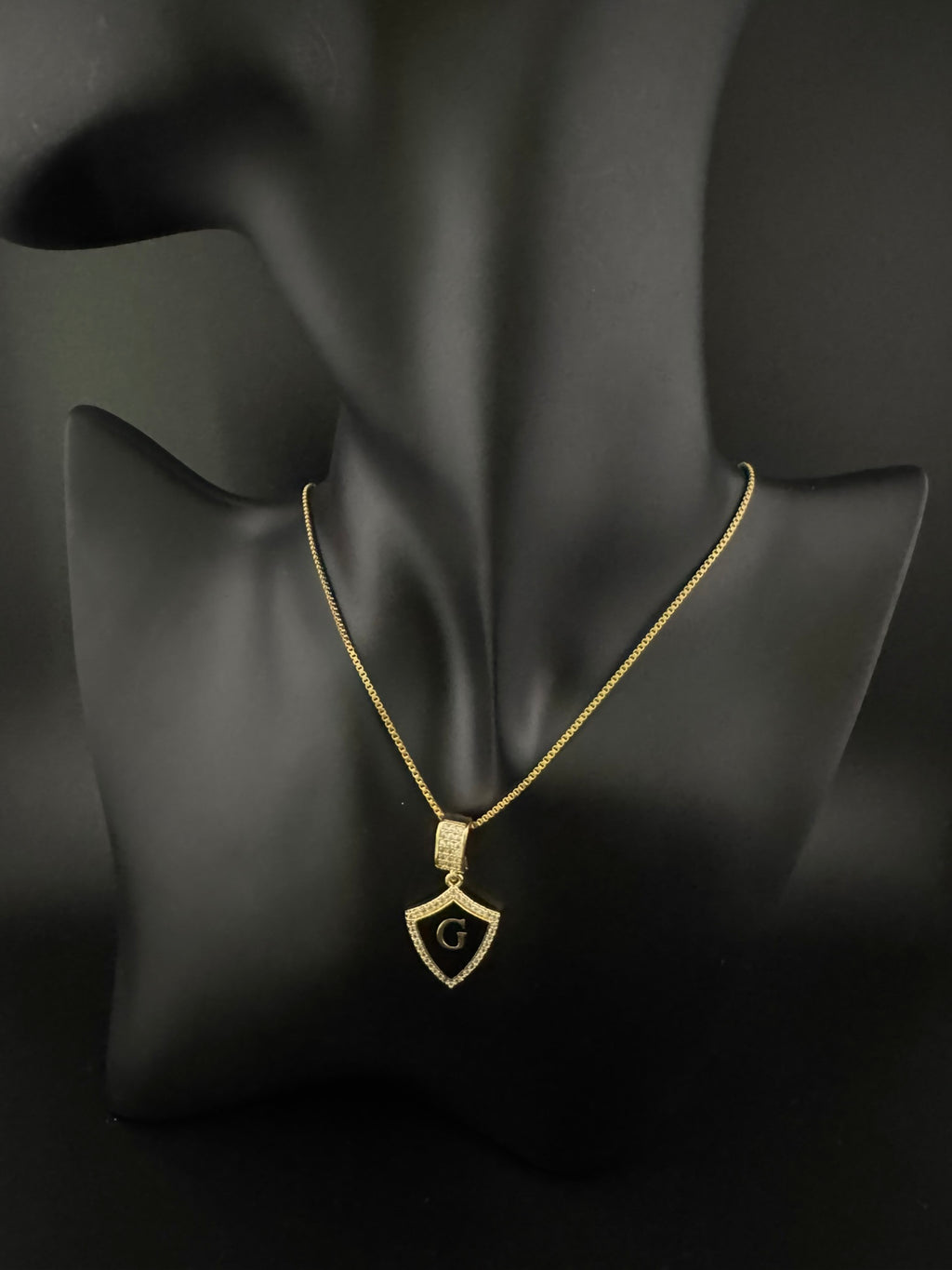 Anti-Tarnish Water resistant Gold and Enamel necklace/Alphabet letter necklace/Everyday jewelry/Light weight everyday jewelry/office wear